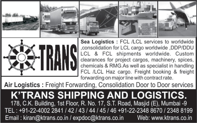 Sea Logistic Services, Air Logistic Services,Freight Forwarding, Supply Chain Logistics, Container , Chartering, Custom Clearance, Import Shipment, Export Shipment, Air Logistics, Freight Forwarding, Door Services