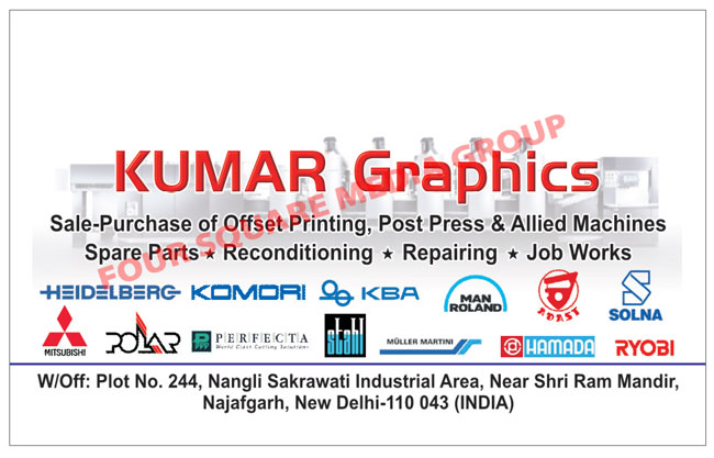 Offset Printing Machines, Post Presses, Allied Machine Spare Parts, Reconditioning Service