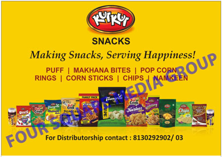 Snacks, Puffs, Makhana Bites, Pop Corns, Rings, Corn Sticks, Chips, Namkeens