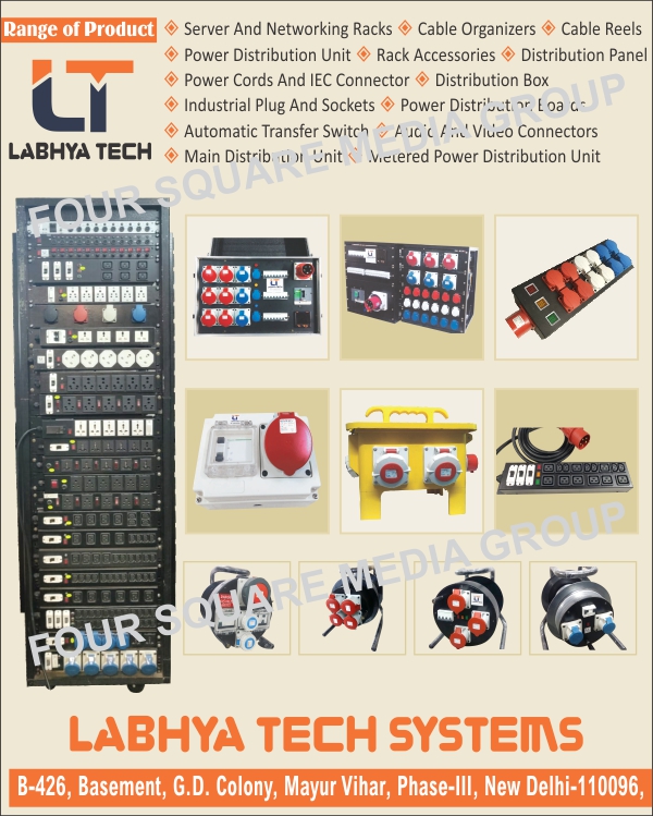 Server Racks, Networking Racks, Cable Organizers, Cable Reels, Power Distribution Units, Rack Accessories, Distribution Panels, Power Cords, IEC Connectors, Distribution Boxes, Industrial Plugs, Industrial Sockets, Power Distribution Boards, Transfer Switches, Audio Connectors, Video Connectors, Main Distribution Units, Metered Power Distribution Units