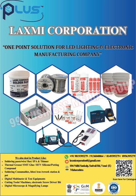 Led Lights, Electronic Products, Soldering Pastes, Soldering Wires, Soldering Fluxes, Soldering IPA, Soldering Thinners, Thermal Greases, SMT Glues, RTV Silicones, Potting Compounds, Soldering Consumables, Soldering Bites, Soldering Irons, Soldering Rework Stations, Soldering Pots, Digital Multimeters, Test Equipments, Cutting Tools, Cutting Machines, Electronic Screw Drivers, Electronic Screw Bits, Digital Microscopes, Magnifying Lamps