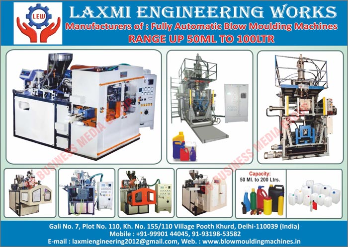 Automatic Blow Moulding Machines, Fully Automatic Blow Moulding Machines, Blow Moulding Machines