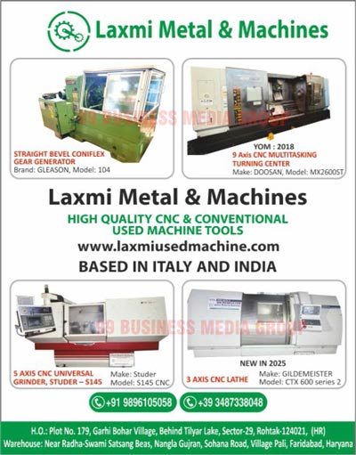 Used Machines, Second Hand Machines, Used CNC Turning Centre Machines, Second Hand CNC Turning Centre Machines, Used VMC Machines, Used Second Hand VMC Machines, Used HMC Machines, Used Second Hand HMC Machines, Used VTL Gear Machines, Used Second Hand VTL Gear Machines, Used Boring Machines, Used Second Hand Boring Machines, Used Shearing Machines, Used Press Machines, Used Second Hand Shearing Machines, Used Press Brake Machines, Used Second Hand Press Brake Machines, Used Milling Machines, Second Hand Milling Machines, Used Broaching Cylindrical Machines, Used Second Hand Broaching Cylindrical Machines, Used Grinder Machines, Used Surface Grinder Machines, Used Second Hand Grinder Machines, Used Second Hand Surface Grinder Machines, CNC Used Machine Tools, Conventional Used Machine Tools, Straight Bevel Coniflex Gear Generators, CNC Multitasking Turning Centers, CNC Universal Grinders, CNC Lathes