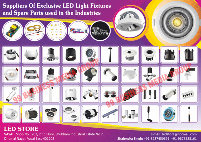 LEDs, Led Light Spare Parts, SMD LEDs, Led Strips, Led Strip Lights, Led Light Housings, Led Cob Spot Light Housings, Led Cob Down Light Housings, Led Cob Zoom Light Housings, Led Cob Track Light Housings, Led Flood Light Housings, Led Tube Light Housings, Led Spot Light Housings, Thermal Tapes, Cosmo Solder Creams, Kafuter Pastes, 5mm Led Rigid Bars, Led Modules, Led Light Industry Male Female Connectors, Led MCPCB Tube Lights, Led Tube Light Metal Core Printed Circuit Boards, Led Drivers, Led Flood Light Drivers, Led Bulb Drivers, Led Tube Light Drivers, 12V Rain Proof SMPS, Led PCB, Led Printed Circuit Boards, Led Lens, Led Tube Light PCBs, Led Tube Light Printed Circuit Boards, Led COB Down Lights, Led COB Flood Lights, COB Flood Lights, Led Light Accessories, Led Light Fixtures