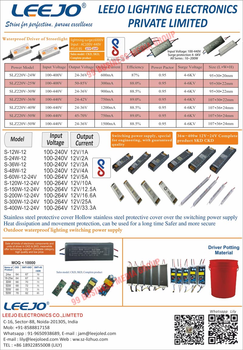 Led Light Drivers, Led Lights, Led Flood Lights, Led Street Lights, Driver Potting Materials, CKD Electronic Components, SKD Electric Components, Engineering Switching Power Supplies, Waterproof Streetlight Drivers, Outdoor Waterproof Lighting Power Supplies, Outdoor Waterproof Switching Supplies, Stainless Steel Protective Cover Hollows, Stainless Steel Protective Covers, Switching Power Supplies, Heat Dissipations, Outdoor Waterproof Lighting Switching Power Supplies