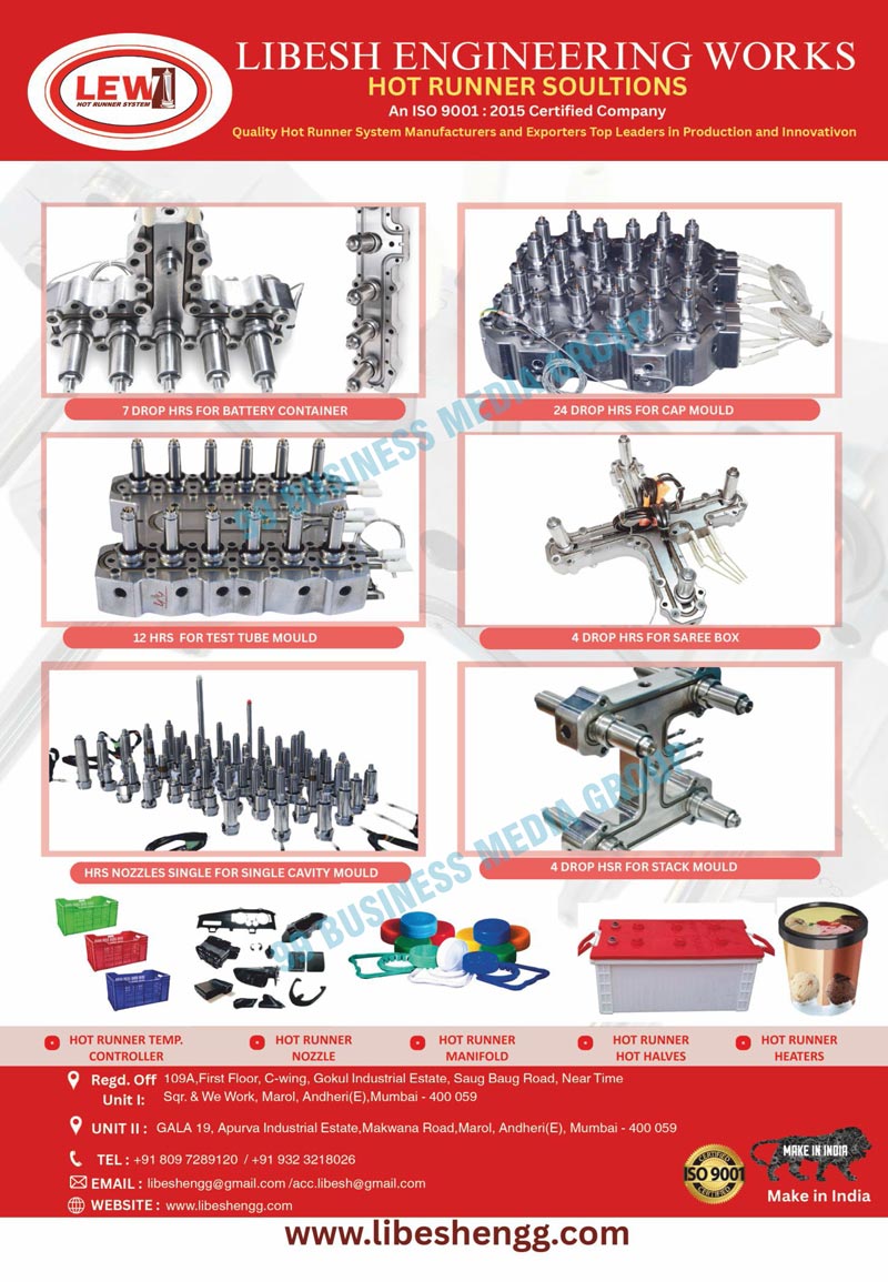 Hot Runner Solutions, Fully Automatic Hot Runner Systems, Semi Automatic Hot Runner Systems, Moulds Hot Runner Systems, Injection Moulds, Hot Tip Nozzles, Four Drop Manifolds, 4 Drop Manifolds, Semi Hot Runner Systems, Single Hot Sprue Nozzles, Plastic Moulded Products, Plastic Product Moulded Hot Runner Systems, Hot Runner Heaters, 24 Cavities Hot Runner Systems, Twenty Four Cavities Hot Runner Systems, 8 Cavity Hot Runner Manifolds, Eight Cavity Hot Runner Manifolds, Two Drop Manifolds, 2 Drop Manifolds, Three Drop Manifolds, 3 Drop Manifolds, 48 Cavities Semi Hot Runner Systems, Forty Eight Cavities Semi Hot Runner Systems, Six Drop Semi Hot Runner Manifolds, 6 Drop Semi Hot Runner Manifolds, 4 Drop Hot Runner Systems, Four Drop Hot Runner Systems, 8 Drop Hot Runner Systems, Eight Drop Hot Runner Systems, Sixteen Drop Hot Runner Accessories Manifold Nozzles, 16 Drop Hot Runner Accessories Manifold Nozzles, Thermal Efficient Single Hot Sprue Nozzles, Eight Zone Temperature Controllers, 8 Zone Temperature Controllers, 24 Cavity Cap Moulds, 24 Cavity Cap Moulds, 3 Cavity Hot Runners, Hot Runner Nozzles, Extra Long Hot Tip Nozzles, Tow Drop Manifolds, 8 Zero Temperature Controls, Plastic Products, Hot Runner Systems, Battery Container 7 Drop HRS, Cap Mould 24 Drop HRS, Test Tube Mould 12 HRS, Saree Box 4 Drop HRS, Single Cavity Mould HRS Nozzles, Stack Mould 4 Drop HSR, Hot Runne Temperature Controllers, Hot Runner Manifolds, Hot Runner Hot Halves