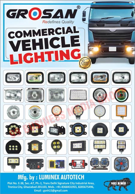 Commercial Vehicle Lights, Automotive Lights