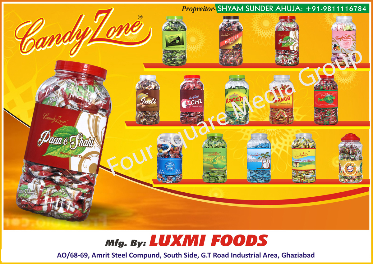 Confectionery Items, Toffees, Candy, Lollypop,Fruits Flavored, Lichi Flavored, Mango Flavored