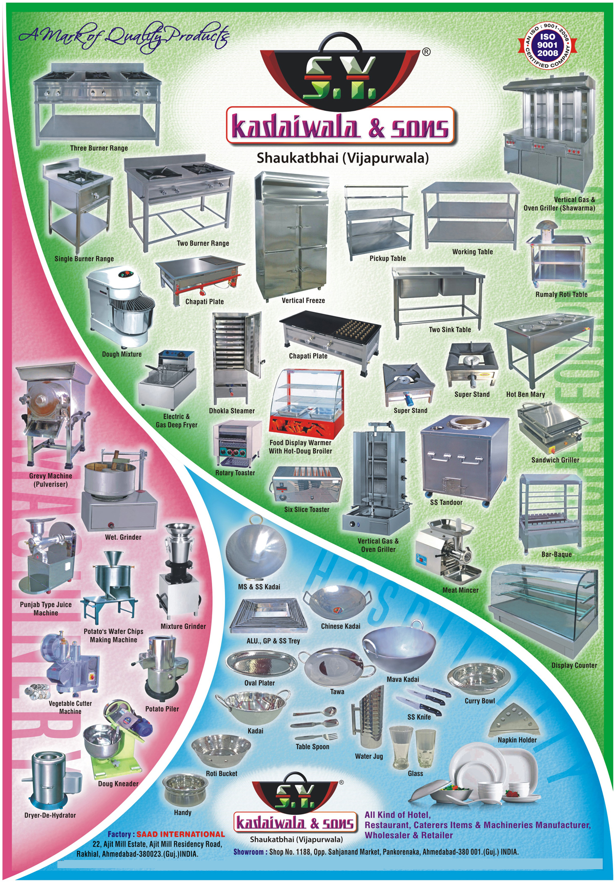 Kadai Diesel Furnace Coal, Kadai Gas Furnace, Kadai Koala Furnace, Kadai Wood Furnace, Steam Milk Plants, Non Electric Boilers, Tharamilk Namkeen Plants, Kitchen Items, Three Burner Range, Three Burner Gas Range, Single Burner Range, Two Burner Range, Dough Mixers, Chapati Plate, Vertical Freezers, Electric Deep Fryers, Gas Deep Fryers, Dhokla Steamers, Rotary Toasters, Pickup Tables, Working Tables, Shawarma Vertical Gas Grillers, Shawarma Vertical Oven Grillers, Two Sink Table, 2 Sink Tables, 3 Burner Range, 3 Burner Gas Range, 2 Burner Range, Rumaly Roti Tables, Hot Bain Maries, Sandwich Grillers, Bar Be Que, Display Counters, Meat Mincers, SS Tandoors, Stainless Steel Tandoors, Vertical Gas Grillers, Vertical Oven Grillers, Six Slice Toasters, 6 Slice Toasters, Food Display Warmers, MS Kadai, SS Kadai, Stainless Steel Kadai, Chinese Kadai, Mava Kadai, Curry Bowls, Napkin Holders, Glasses, Water Jugs, Table Spoons, Tawa, Aluminium Trays, SS Trays, Stainless Steel Trays, SS Knifes, Stainless Steel Knifes, SS Knives, Stainless Steel Knives, Oval Plates, Kadai, Roti Bucket, Handy, Gravy Machines, Pulverisers, Pulverizers, Wet Grinders, Mixture Grinders, Potato Peelers, Potato Peeling Machines, Dough Kneaders, Dough Kneading Machines, Dryer De Hydrators, Vegetable Cutter Machines, Vegetable Cutting Machines, Potato Wafer Making Machines, Potato Chips Making Machines, Juice Machines, Single Range Gas Chullah, Plates, SS Plates, Stainless Steel Plates, SS Water Jugs, Stainless Steel Water Jugs, Spoons