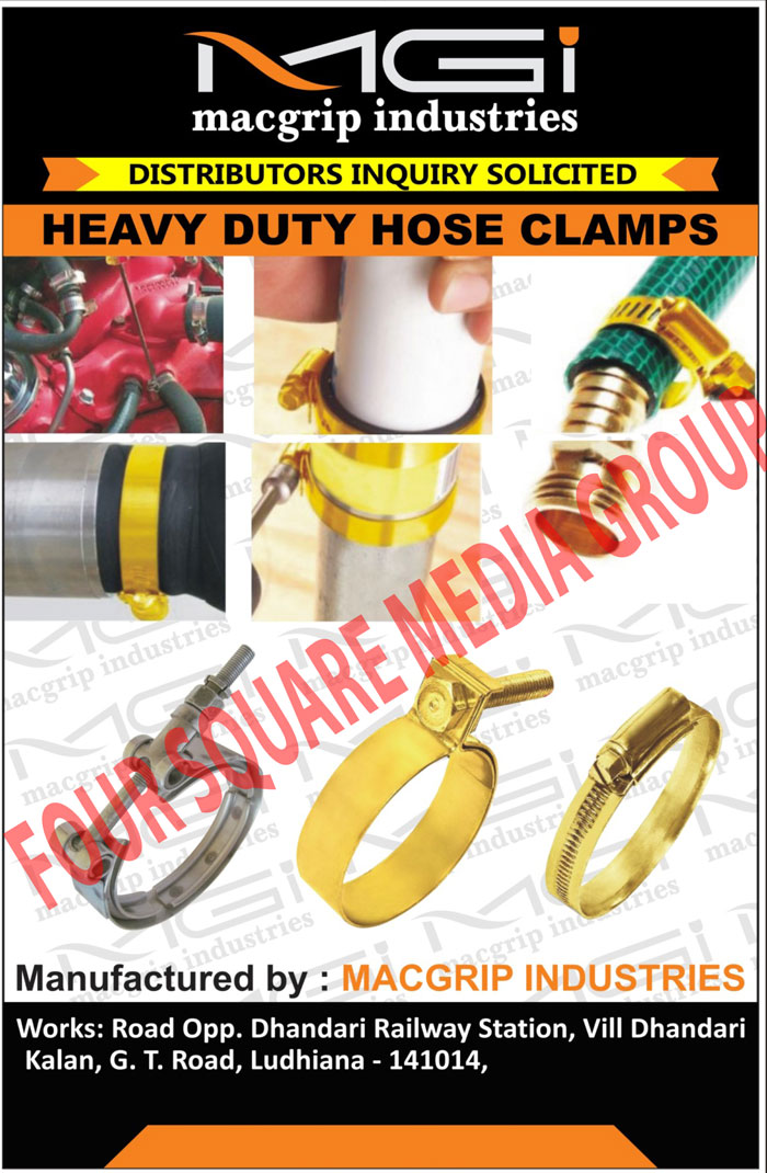 Heavy Duty Hose Clamps, MS Hose Clamps, Stainless Steel Hose Clamps, Hex Bolts