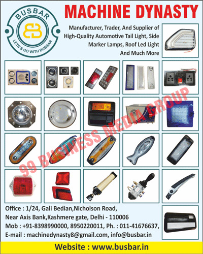 Automotive Tail Lights, Side Marker Lamps, Roof Led Lights