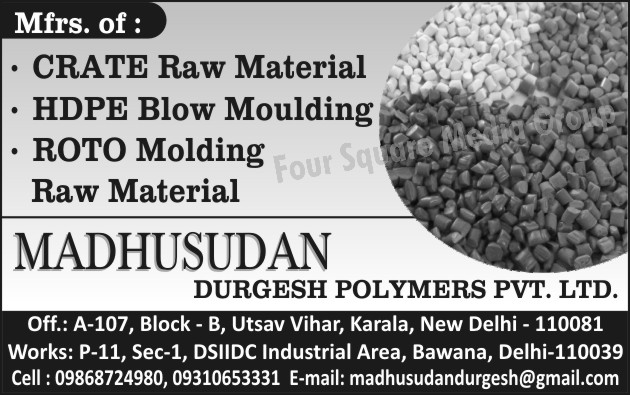 CRATE Raw Materials, HDPE Blow Moulding, Roto Moulding Raw Materials