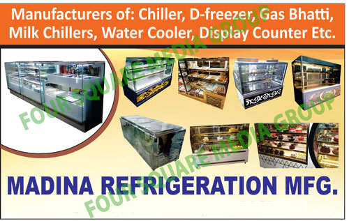 Chillers, D Freezers, Gas Bhatti, Milk Chillers, Water Coolers, Display Counters