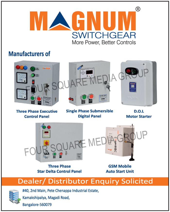 Three Phase Executive Control Panels, Single Phase Submersible Digital Panels, DOL Motor Starters, Three Phase Star Delta Control Panels, GSM Mobile Auto Start Units, 3 Phase Executive Control Panels, 3 Phase Star Delta Control Panels