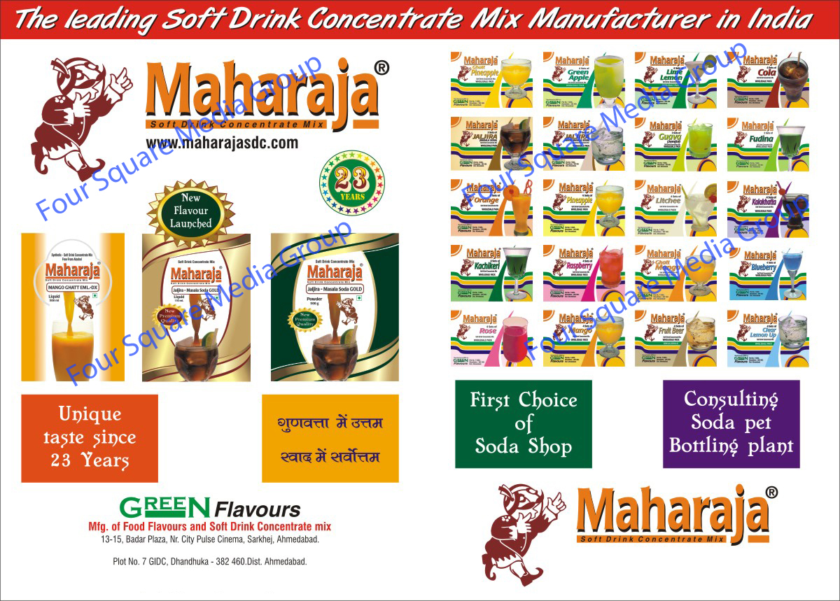 Food Flavours, Soft Drink Concentrate Mix, Jaljira Masala Soda Gold, Mango Ghatt EML, Soda Shops, Soda Pet Bottling Plants