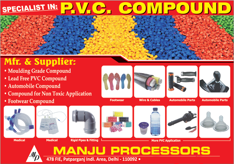 Automobile Compounds, Moulding Grade Compounds, Lead Free PVC Compounds, Non Toxic Application Compounds, Footwear Compounds, PVC Compounds, Automotive Components