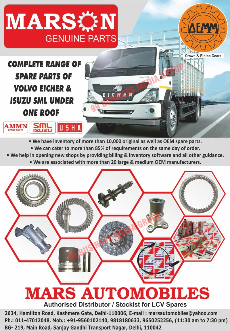 EICHER Tractor Gears, EICHER Tractor Crown Pinions, EICHER Bus Gears, EICHER Bus Crown Pinions, EICHER Tipper Gears, EICHER Tipper Crown Pinions, EICHER Truck Gears, EICHER Truck Crown Pinions, VOLVO EICHER, ISUZU SML Automotive Spare Parts, Bus Spare Parts, Truck Spare Parts, Truck Parts, LCV Spare Parts, Light Commercial Vehicle Spare Parts, Crown Gears, Pinion Gears, EICHER Gear Pinions, EICHER Crown Pinions, OEM Spare Parts, Golf Cart Trans Axles, LCV Spare Part Stockists, Automotive Spare Parts