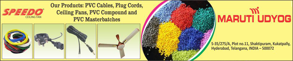 PVC Cables, Plug Cords, Ceiling Fans, PVC Compound, PVC Masterbatches