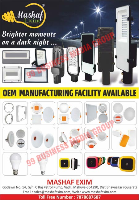 Led Lights, Led Bulbs, Led Tubes, Ceiling Lights, Industrial Lights, OEMs