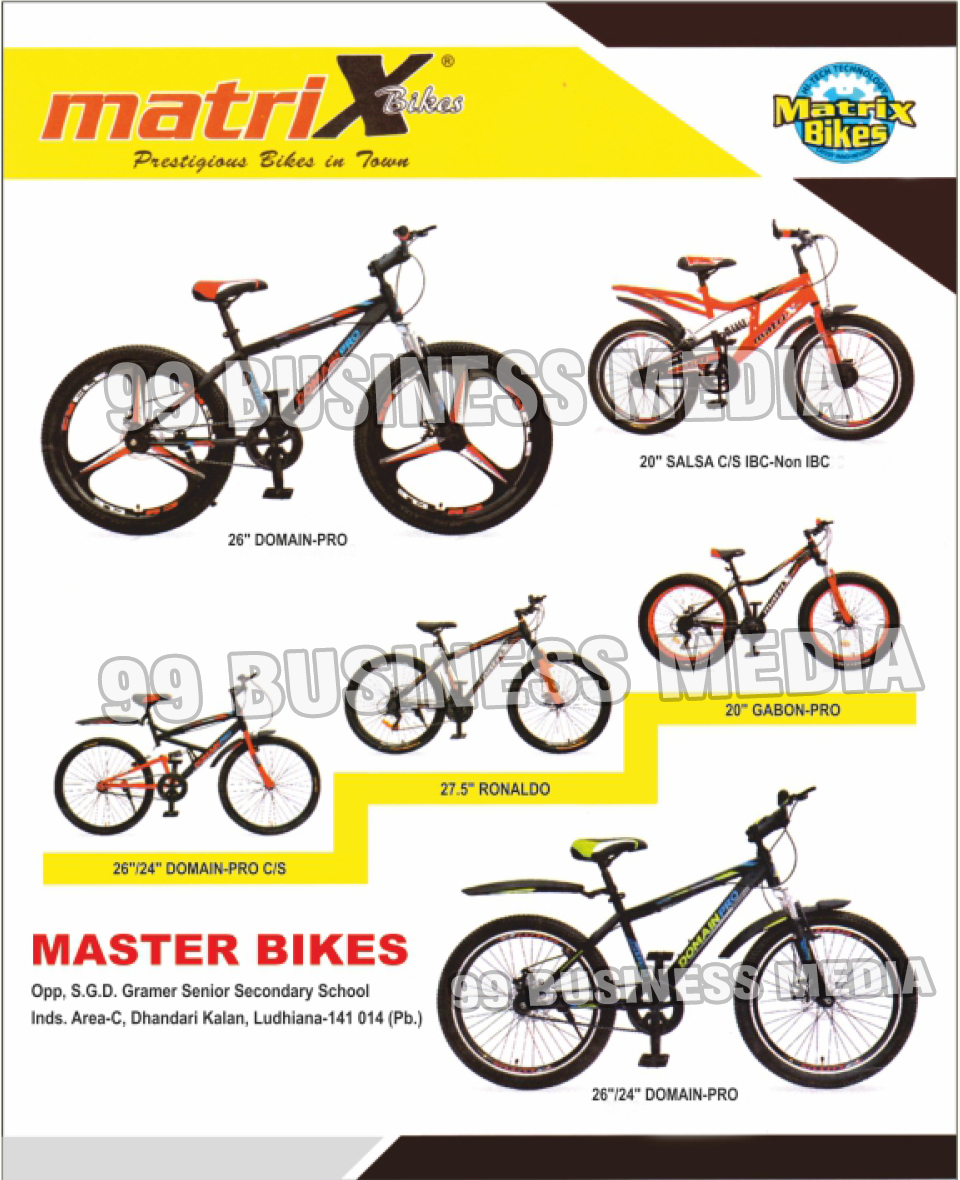 Matrix Bikes, Bikes