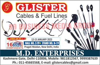 Automotive Cables like, Speedometer Cables, Control Cables, Fuel Lines, Cable Lines