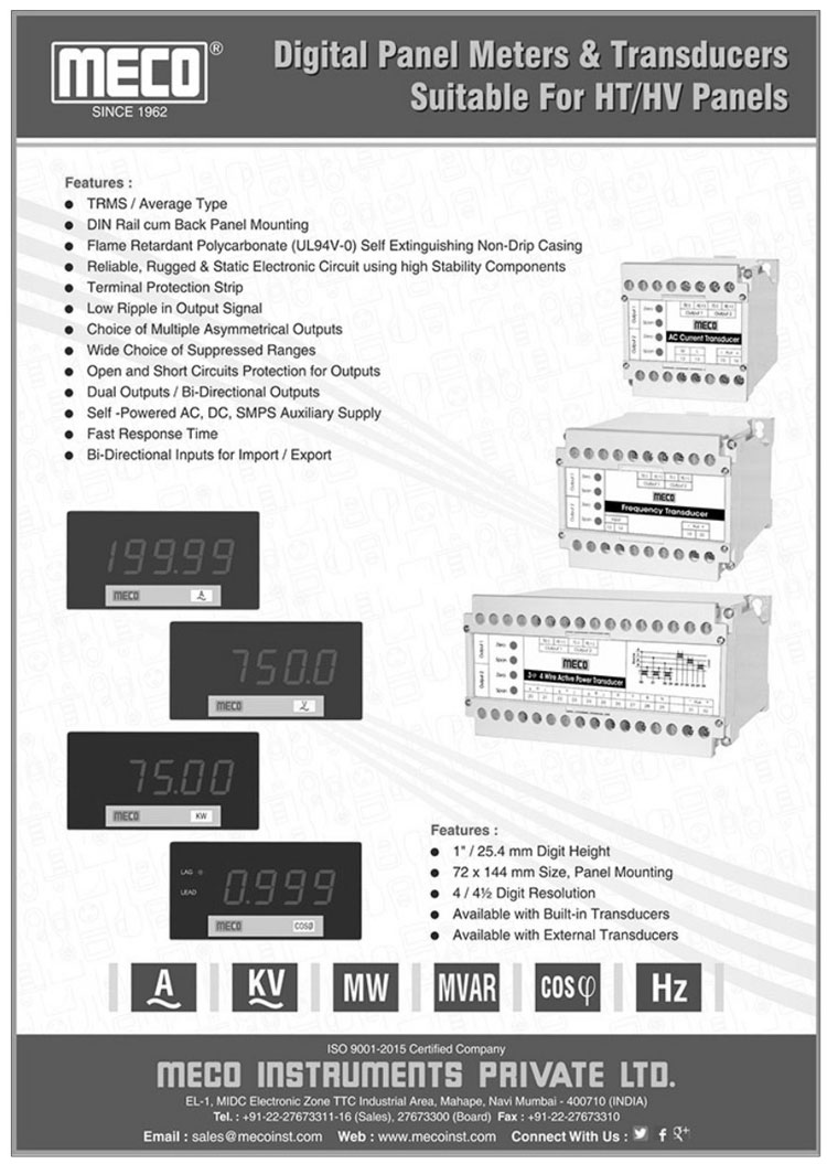 Digital Panel Meters, Digital Panel Transducers