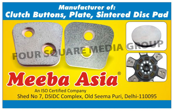 Clutch Buttons, Clutch Plates, Sintered Disc Pads