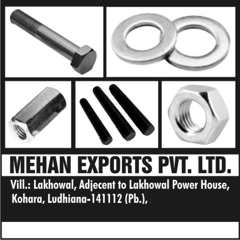 Hex Nuts, Industrial Washers, Hex Bolts, Threaded Rods, Plain Washers