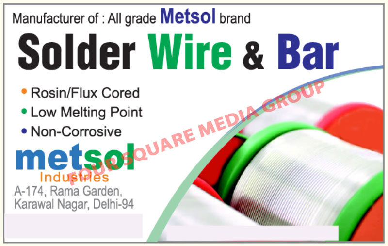 Solder Wires, Solder Bars