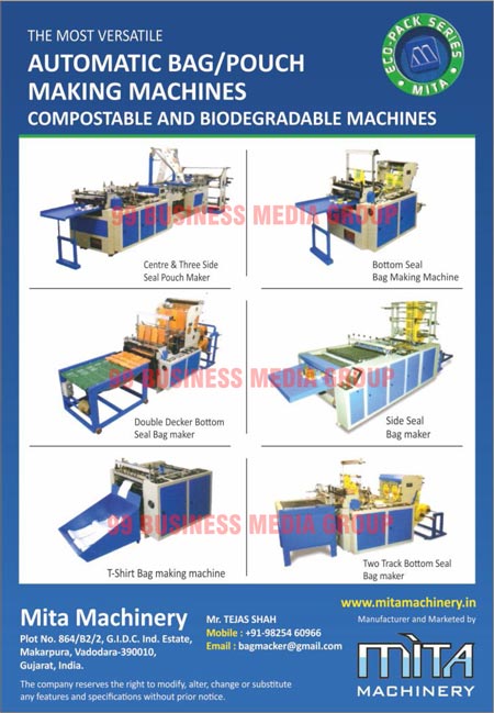 Bag Making Machines, Pouch Making Machines, T Shirt Bag Making Machines, Two Track Bottom Seal Bag Making Machines, LD Zip Lock Bag Making Machines, Centre Seal Pouch Making Machines, Three Side Seal Pouch Making Machines, Double Double Decker Bottom Seal Bag Making Machines, Side Seal Bag Making Machines, Bottom Seal bag Making Machines,Side Seal Bag Makers, Seal Bag Makers, Double Decker Bottom Seal Bag Makers, Automatic Bag Machine Machines