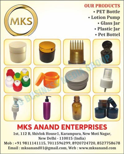 PET Bottles, Lotion Pumps, Glass Jars, Plastic Jars, Pet Bottles