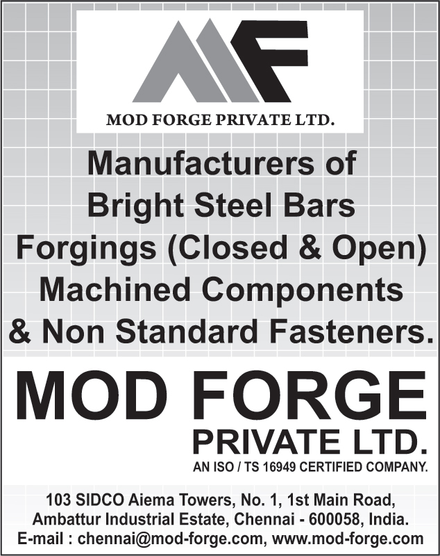 Bright Steel Bars, Open Forgings, Closed Forgings,  Machined Components, Non Standard Fasteners,Forgings, Fasteners