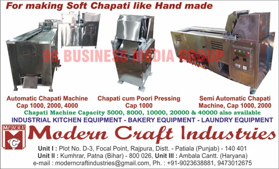 Chapati Making Machines, Automatic Sheet Cutting Chapati Machines, Atta Kneading Machines, Semi Automatic Chapati Making Machines, Pani Poori Making Machines, Pani Puri Making Machines, Papad Making Machines, Samosa Making Machines, Domestic Chapati Maker, Wafer Maker, Vegetable Cutter, Vegetable Cutting Machines, Chips Maker, Atta Kneading, Noodle Machines, Seviya Machines, Vermicelli Machines, Semiya Machines, Sevaiya Machines, Commercial Cooker, Puffer Chapati plate, Wet Grinder, Food Carrying Trolley, Tandoors, Refrigeration Equipments, Hospital Equipments, Industrial Washing Machines, Bread Slicers, Pizza Ovens, Solar Lantern, Fly Killer, Insect Killer, Tea Vending Machines, Coffee Vending Machines, Soup Vending Machines, Steam Cooking Systems, Chapati Warmers, LPG Burner Ranges, SS Work Tables, Stainless Steel Work Tables, Deep Fat Fryers, Rice Plants, Catering Equipments, Industrial Dish Washers, Ice Cream Cone Machines, Toasters, Cake Mixers, Plantary Mixers, Planetary Mixers, Solar Street Lights, Perfume Dispensers, Industrial Kitchen Equipments, Papad Machines, Potato Peelings, Food Warmers, Rice Warmers, Idly Steamers, SS Dining Tables, Stainless Steel Dining Tables, Exhaust Systems, Atta Chakki, Flour Mills, Hospital Furniture, LPG Pipe Line, Bakery Equipments, Bakery Ovens, Solar Cookers,Popcorn Machines, Dough Ball Cutters, Spiral Mixer, Atta Kneader, Raw Chapati Making Machine, Samosa Patti Making Machine, Roller Model Type Chapati Making Machine, Peda Type Chapati Making Machine, Industrial Chapati Machine, Industrial Chapati Making Machine, Chapati Plate with Puffer, Potato Peeler, Chapati Cum Poori Pressing