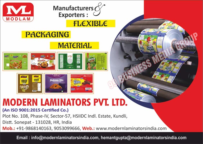 Flexible Packaging Materials, Flexible Packaging Solutions, Packaging Services, Woven Sacks, Aluminium Foils, LDPE Films, Poster Papers