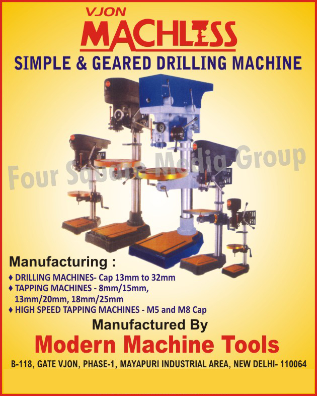 Drilling Machines, Tapping Machines, Geared Drilling Machines