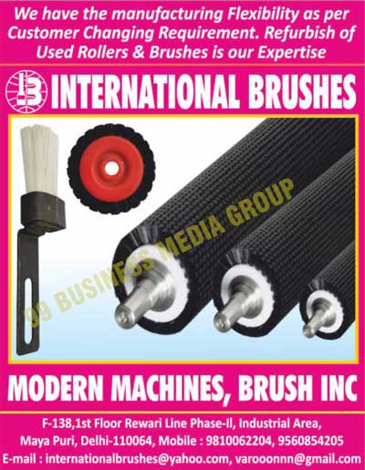 Roller Brushes Refillings, Roller Brushes, Brushes, Used Refurbish Rollers, Used Refurbish Brushes