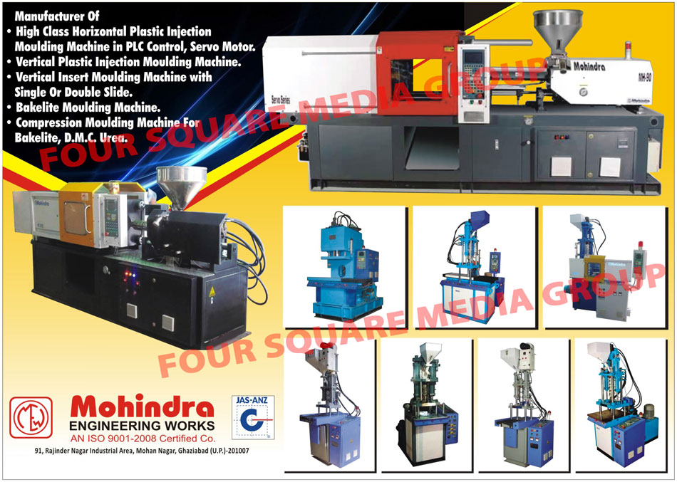 Vertical Insert Moulding Machines, Rotary Table Insert Moulding Machines, Single Side Insert Moulding Machines, Double Side Insert Moulding Machines, Compression transfer Moulding For Thermoset Materials, Injection Moulding Machines