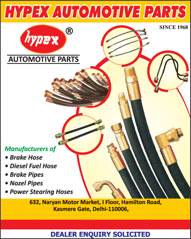 Brake Hoses, Diesel Fuel Hose, Brake Pipes, Nozzle Pipes, Power Steering Hoses, Head Gaskets, Gaskets