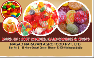 Soft Candies, Hard Candies, Crisps