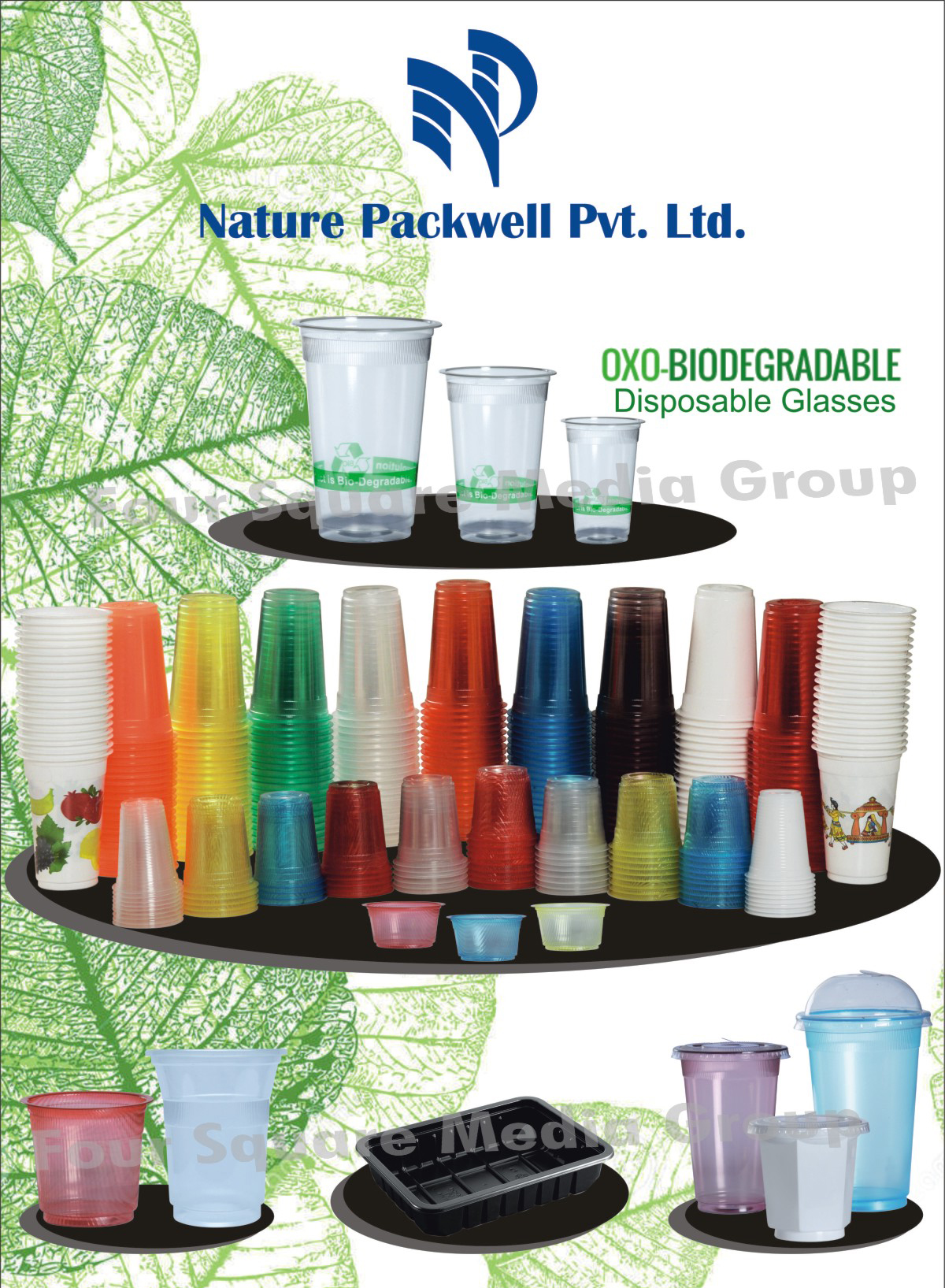 Oxo Biodegradable Disposable Glasses