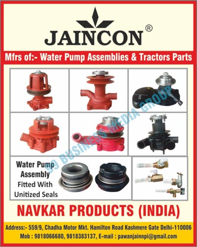 Water Pump Assemblies, Tractors Parts, Unitized Seals