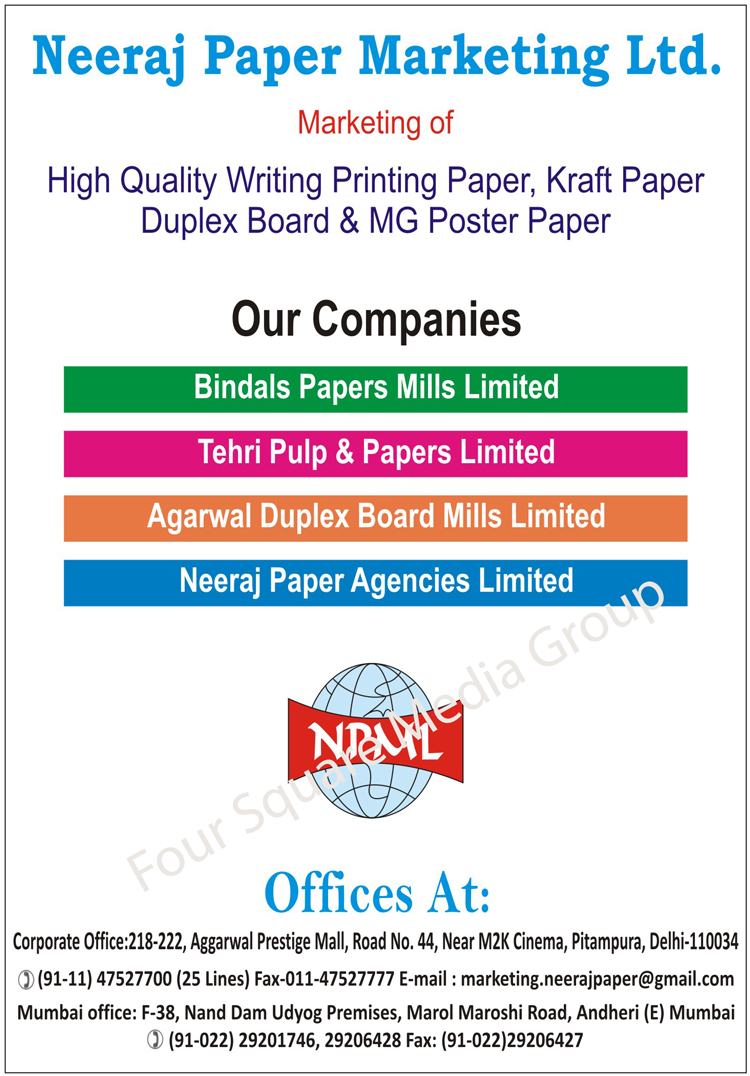 Writing Printing Papers, Kraft Papers, Duplex Boards, MG Poster Papers