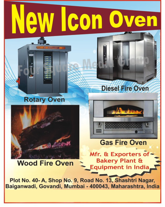 Bakery Plant, Bakery Equipments, Rotary Ovens, Diesel Fire Ovens, Wood Fire Ovens, Gas Fire Ovens