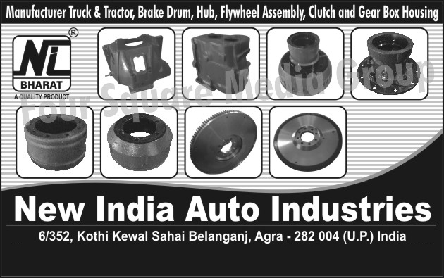 Truck Brake Drum, Tractor Brake Drum Truck Hub, Tractor Hub, Truck Flywheel Assembly, Tractor Flywheel Assembly, Truck Clutch, Tractor Clutch, Gear Box Housing