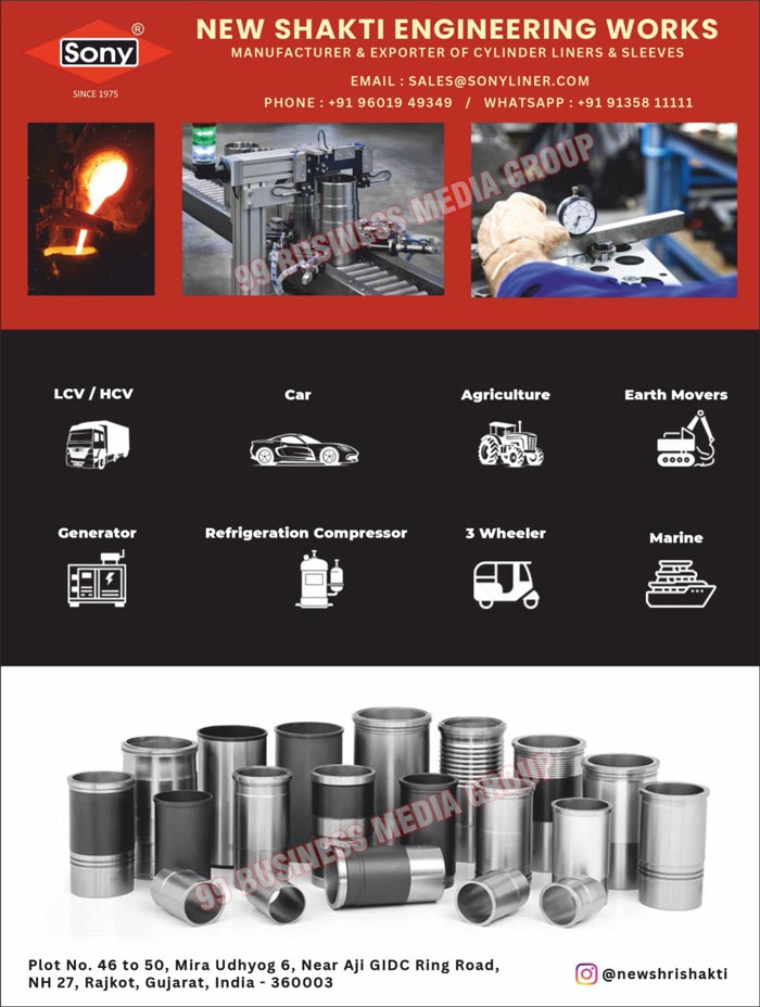 Cylinder Liners, Cylinder Sleeves, LCV Cylinder Liners, LCV Cylinder Sleeves, HCV Cylinder Liners, HCV Cylinder Sleeves, Car Cylinder Liners, Car Cylinder Sleeves, Agriculture Cylinder Liners, Agriculture Cylinder Sleeves, Earth Mover Cylinder Liners, Earth Mover Cylinder Sleeves, Generator Cylinder Liners, Generator Cylinder Sleeves, Refrigeration Compressor Cylinder Liners, Refrigeration Compressor Cylinder Sleeves, Three Wheeler Cylinder Liners, Three Wheeler Cylinder Sleeves, Marine Cylinder Liners, Marine Cylinder Sleeves