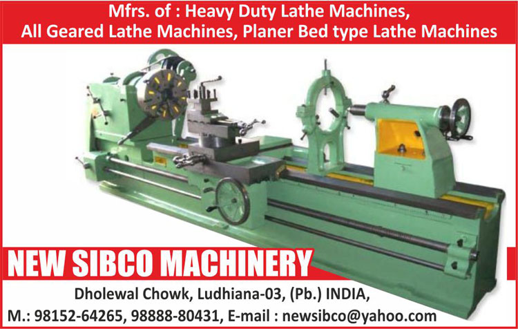 Heavy Duty Lathe Machines, Geared Lathe Machines, Planer Bed Type Machines