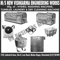 Hydro Machines, Hydro Washing Machines, Tumbler Machines, Laundry Machines, Dry Cleaning Machines, Hydro Extract, Industrial Washing Machines, Industrial Dryer Tumbler, Oven, Trolley, Dummy Whisker