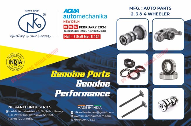 Automobile Engine Parts, 2 Wheeler Automobile Engine Parts, 3 Wheeler Automobile Engine Parts, 4 Wheeler Automobile Engine Parts, Auto Parts, 2 Wheeler Parts, 3 Wheeler Parts, 4 Wheeler Parts, Automotive Products, Automotive Spare Parts, Two Wheeler Spare Parts, Three Wheeler Spare Parts, Steering Column Bearings, Ball Bearings, Camshafts, Rocker Arms, Engine Valves, Two Wheeler Automobile Parts, Three Wheeler Automobile Parts