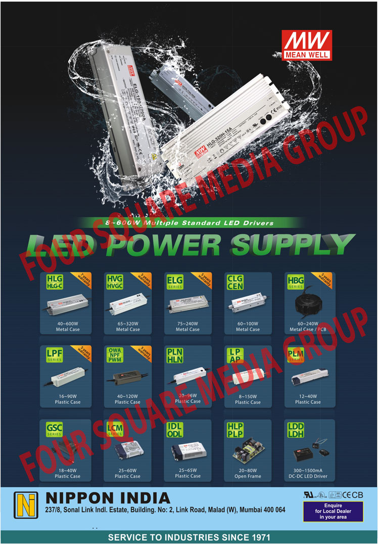 Led Drivers, Metal Case Led Drivers, Metal Case PCB Led Drivers, Plastic Case Led Drivers, Open Frame Led Drivers, DC DC Led Drivers