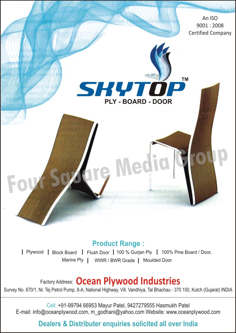 Plywood, Block Board, Flush Door, Gurjan Plywood, Pine Board, Pine Door, Marine Ply, Moulded Door, WWR Grade, BWR Grade